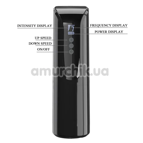 Мастурбатор з вібрацією і всмоктуванням Pretty Love Larissa, чорний