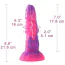 Фаллоимитатор-насадка Hismith Tentacle Ophicone Silicone Dildo, розовый - Фото №5