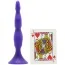 Анальна пробка Booty Call Silicone Triple Probe, фіолетова - Фото №2