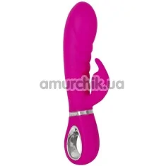 Вібратор XouXou Super Soft Silicone Rabbit Vibrator, рожевий - Фото №1