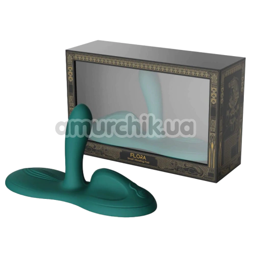Вібратор для клітора і точки G з підігрівом Zalo Flora Smart Vibrating Pad, зелений