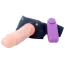 Полый страпон с вибрацией Boss Series Vibrating Hollow Strap-on Adrian, телесный - Фото №5