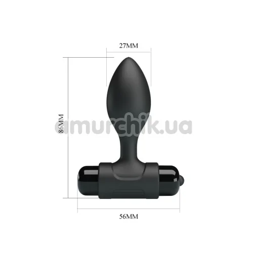 Анальна пробка з вібрацією Pretty Love Vibro Butt Plug, чорна