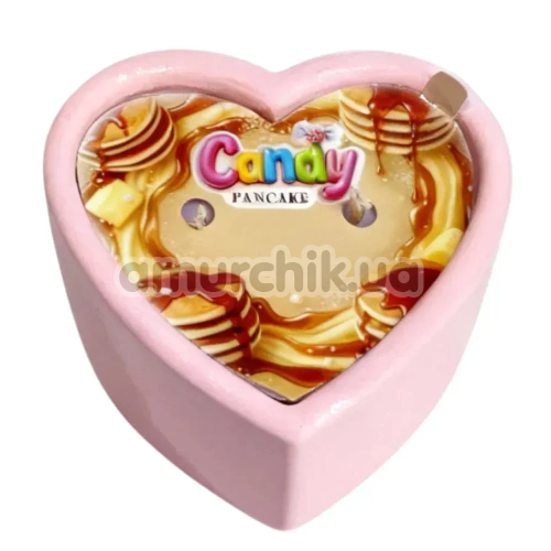 Свеча для массажа Candy Heart Pancake - панкейк, 70 мл - Фото №1