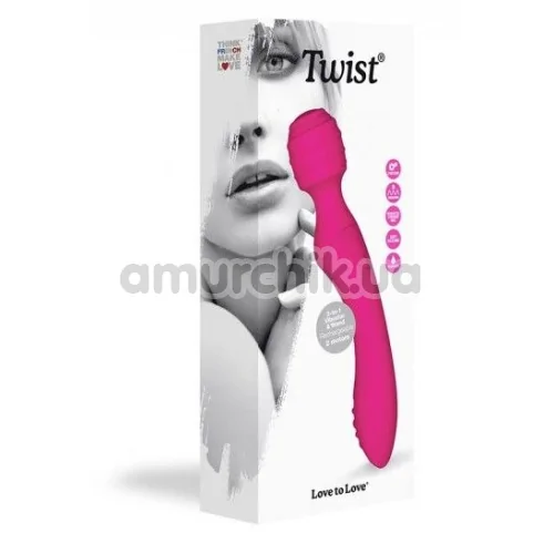 Универсальный вибромассажер Love To Love Twist, розовый