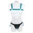 Комплект мужской Star Night Men's Set With Harness & Wrist Restraints, черно-голубой: портупея + трусы-джоки + фиксаторы для рук - Фото №7