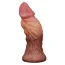 Фалоімітатор Dual-Layered Silicone Nature Cock LV411017, коричневий - Фото №1