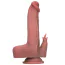 Вібратор з поштовхами, ротацією і підігрівом Natural Play Thrusting Dildo With Swing Motion And Heating D7, тілесний - Фото №5