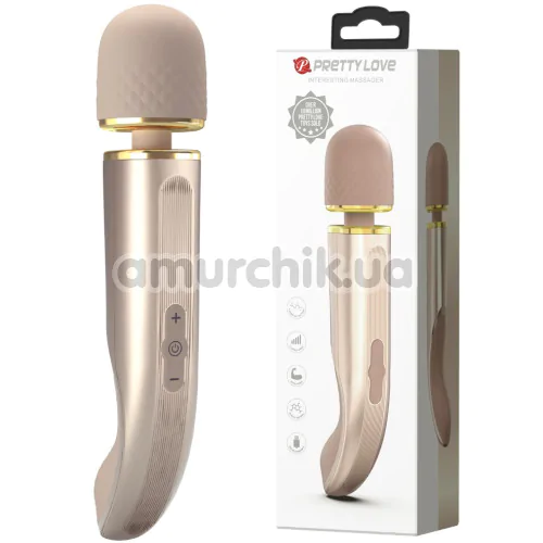 Універсальний вібромасажер Pretty Love Interesting Massager, золотий
