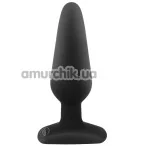 Анальная пробка Malesation Silicone Classic Plug M, чёрная - Фото №1