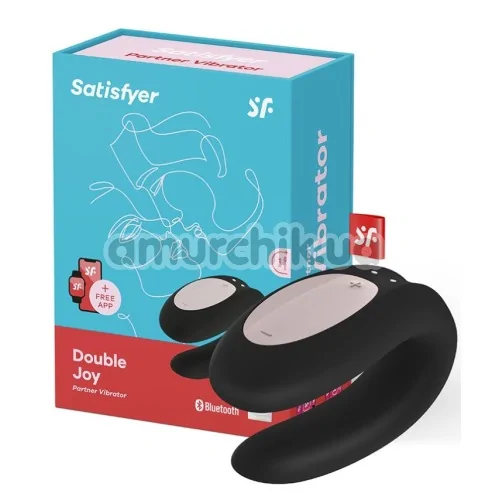 Вибратор Satisfyer Double Joy Partner Vibrator, черный