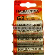 Батарейки Наша Сила G2 АА, 4 шт - Фото №1