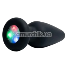 Анальная пробка с подсветкой Passion Play Light-up Buttplug S, черная - Фото №1