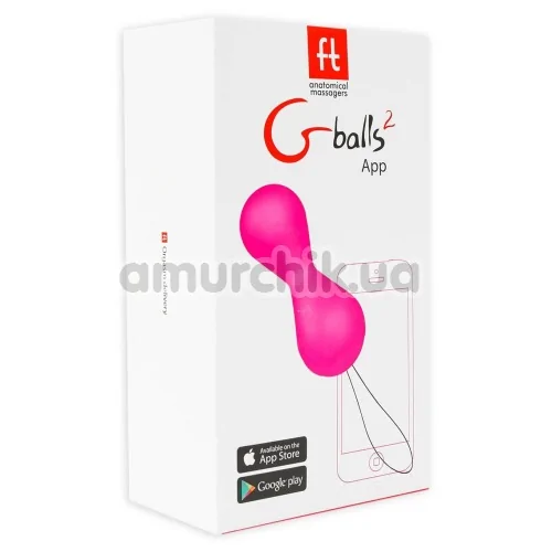 Вагинальные шарики Gballs 2 App - Petal Rose, розовые