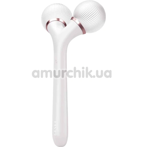 Ультразвуковий масажер Geske Sonic Facial & Body Roller 4 in 1, біло-золотий