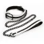 Ошейник с поводком Glo Bondage Collar & Leash, черный - Фото №1