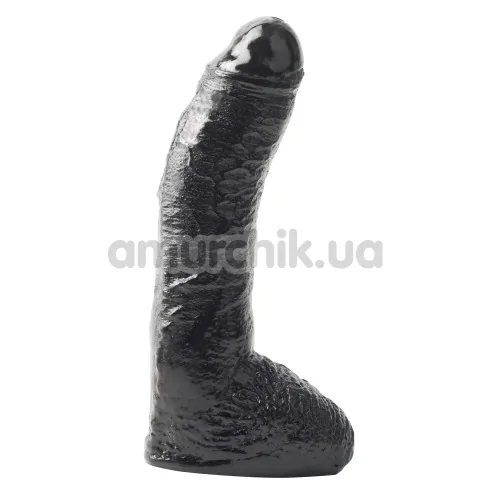 Фаллоимитатор Basix Rubber Works Fat Boy, черный - Фото №1