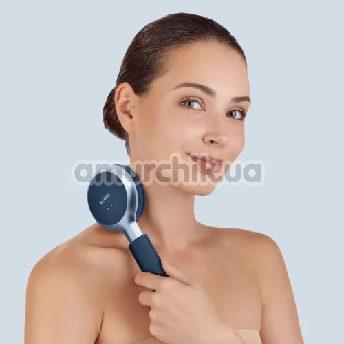 Звуковая щетка для тела Geske Sonic LED Full-Body Brush 9 in 1, темно-синяя