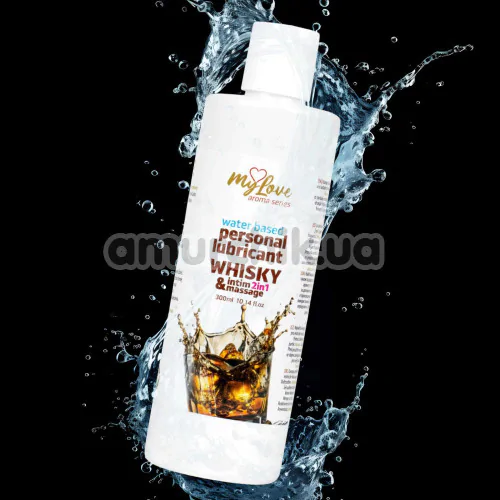 Массажный лубрикант MyLove Aroma Series Personal Lubricant 2in1 Whisky - виски, 300 мл