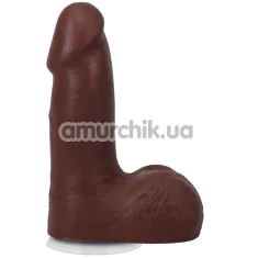 Фаллоимитатор Doc Johnson The Realistic Cock With Balls 5, коричневый - Фото №1