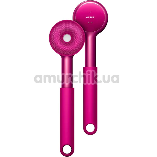 Звукова щітка для тіла Geske Sonic LED Full-Body Brush 9 in 1, яскраво-рожева