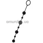 Анальные шарики A-Toys Anal Beads 761306, черные - Фото №1