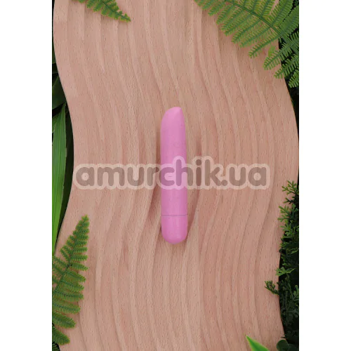 Клиторальный вибратор Fuck Green Bio Bullet, розовый