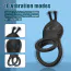 Віброкільце для члена Vibrating Rechargeable Cock Ring, чорне - Фото №6
