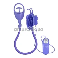 Вакуумная помпа для клитора Advanced Butterfly Clitoral Pump, фиолетовая - Фото №1