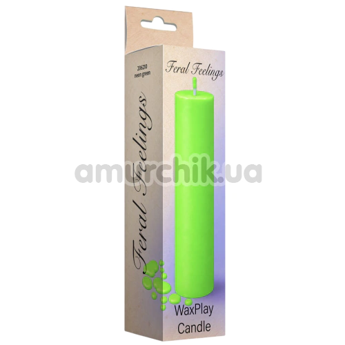 Свеча Feral Feelings WaxPlay Candle UV-Neon - светится в темноте, салатовая