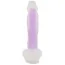 Фаллоимитатор Glow in the Dark Silicone Big Dildo, розовый - Фото №3