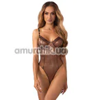 Боди Obsessive Soranna, коричневое - Фото №1