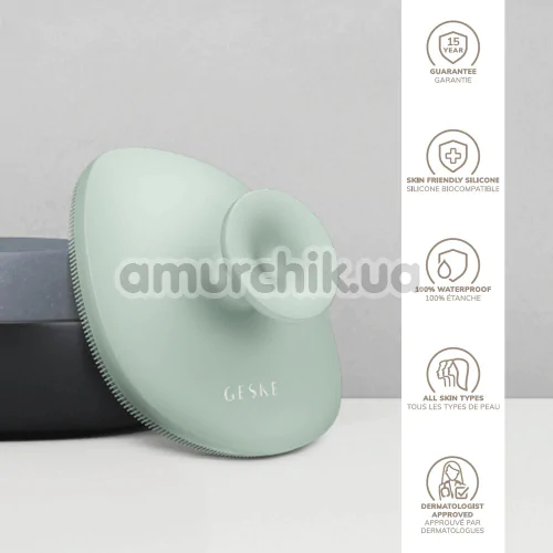 Щітка для тіла Geske Body Brush 4 in 1 Suction Mount, зелена