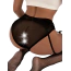 Комплект Star Night Sheer & Lace Bow Garter Belt, черный: пояс для чулок + трусики - Фото №2