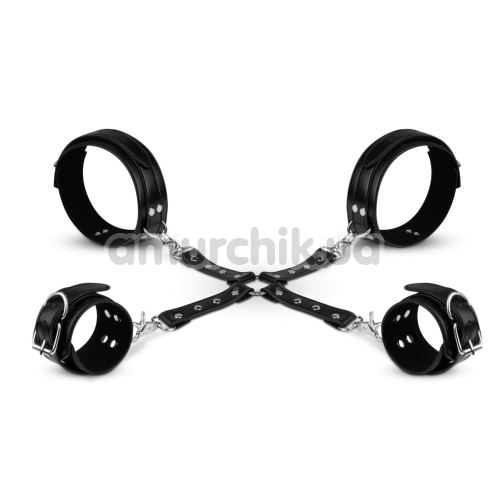 Фиксаторы для рук и ног Bedroom Fantasies Cuffs & Hogtie Set, черные