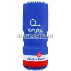 Мастурбатор с вибрацией Snail Cup Dancing Queen MA0928E, синий - Фото №1