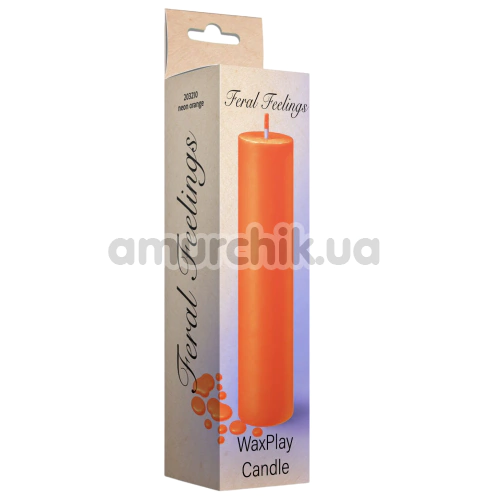 Свеча Feral Feelings WaxPlay Candle UV-Neon - светится в темноте, оранжевая