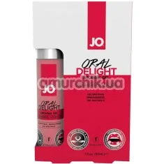 Оральный лубрикант JO Oral Delight с охлаждающим эффектом - клубника, 30 мл - Фото №1