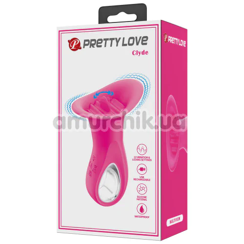Симулятор орального сексу для жінок Pretty Love Clyde, рожевий