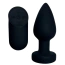 Анальная пробка с подсветкой Passion Play Vibrating Buttplug With LED Lights M, черная - Фото №2