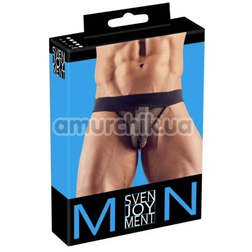 Трусы мужские в сеточку с открытыми ягодицами Svenjoyment Underwear 2100118, черные