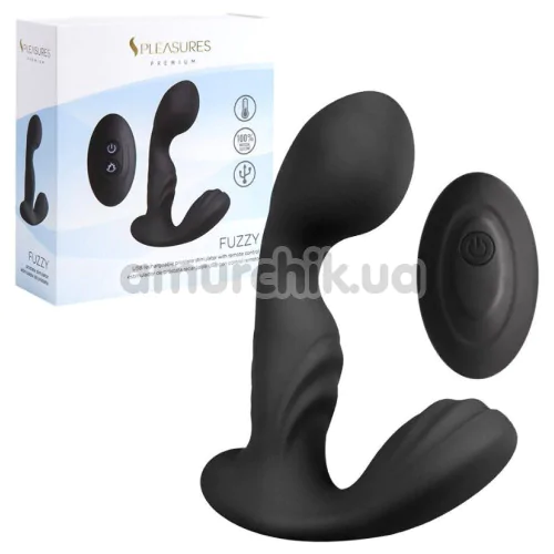 Вібростимулятор простати S Pleasures Premium Fuzzy, чорний