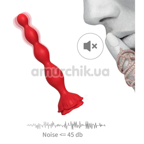 Анальний вібратор Boss Series Rosestick Vibrator, червоний