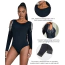 Боди Star Night Shoulder Chain Bodysuit, черное - Фото №9