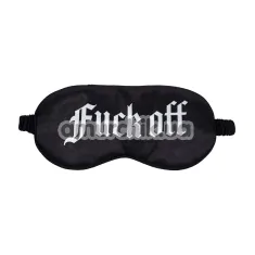 Маска на очі Ouch! Satin Blindfold Fuck Off, чорна - Фото №1