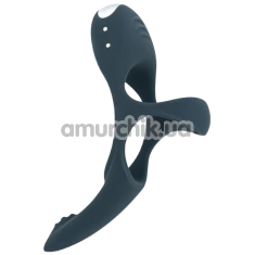 Віброкільце для члена Boners Triple Stimulating Cockring, синє - Фото №1