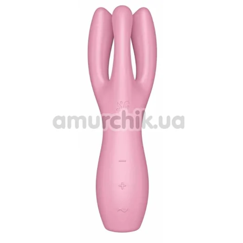 Кліторальний вібратор Satisfyer Threesome 3, рожевий - Фото №1