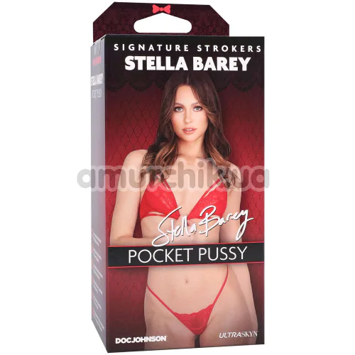 Искусственная вагина Signature Strokers Stella Barey Pocket Pussy, телесная