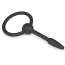Уретральна вставка Small Silicone Penis Plug With Pull Ring, чорна - Фото №2