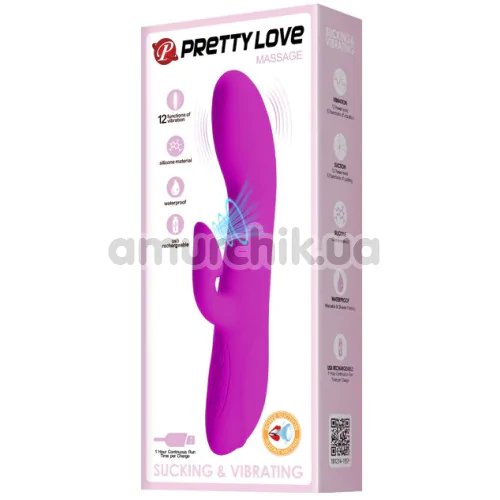 Вібратор Pretty Love Massage, фіолетовий